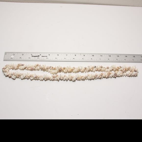 Vintage Double Strand Cowrie Conch Shell Necklace Boho Surfer Beach Island Wear - Picture 3 of 4